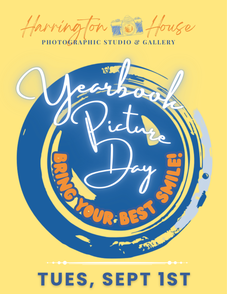 Yearbook picture day is September 1st