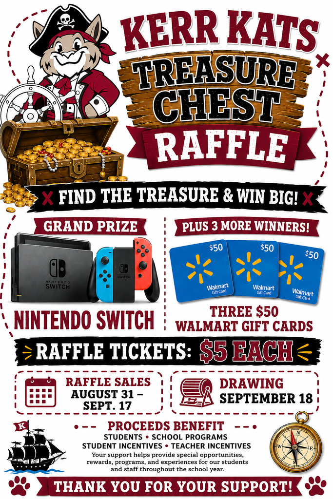 Kerr Kats Treasure Chest Raffle