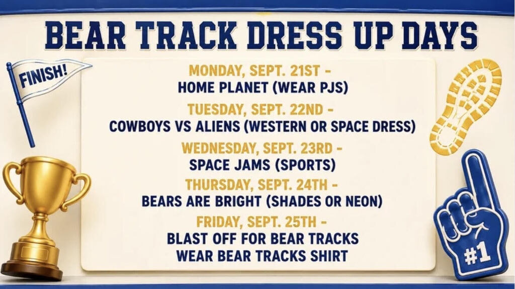 Bear Track Dress Up Days