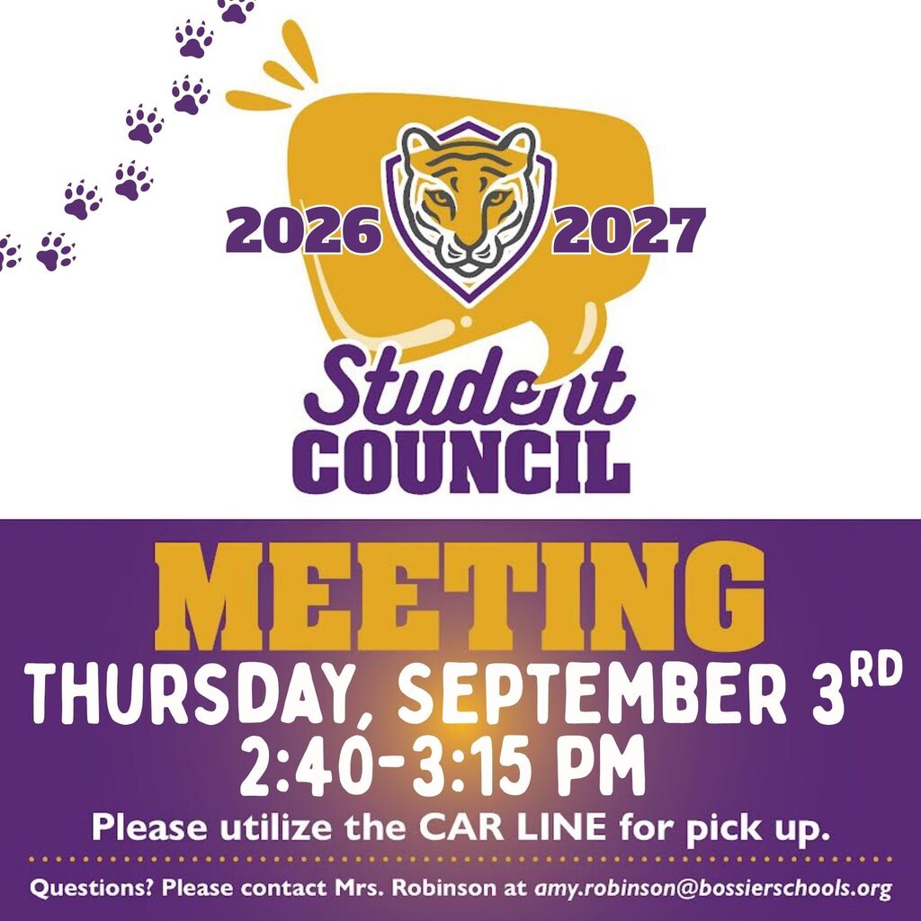 Student Council Meeting Flyer 