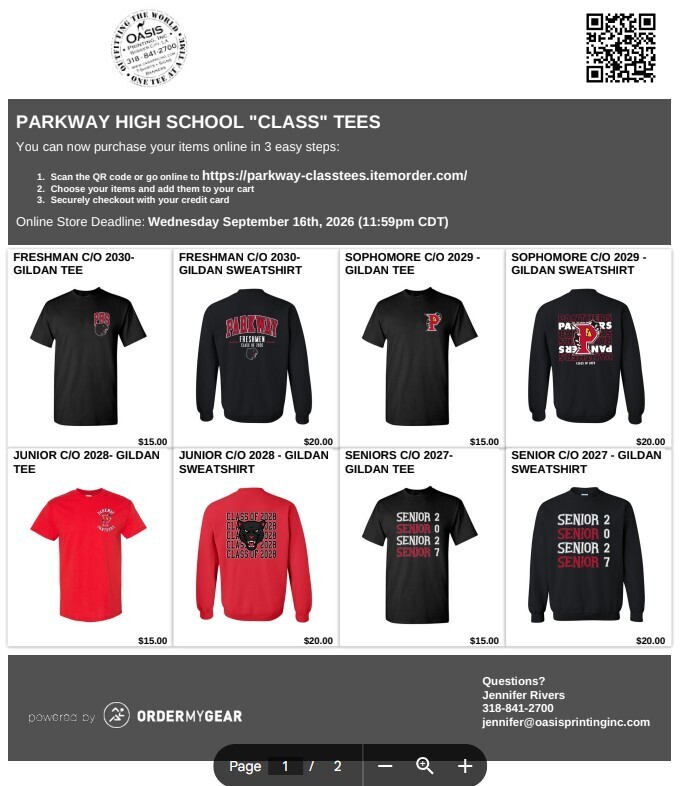 Class shirts