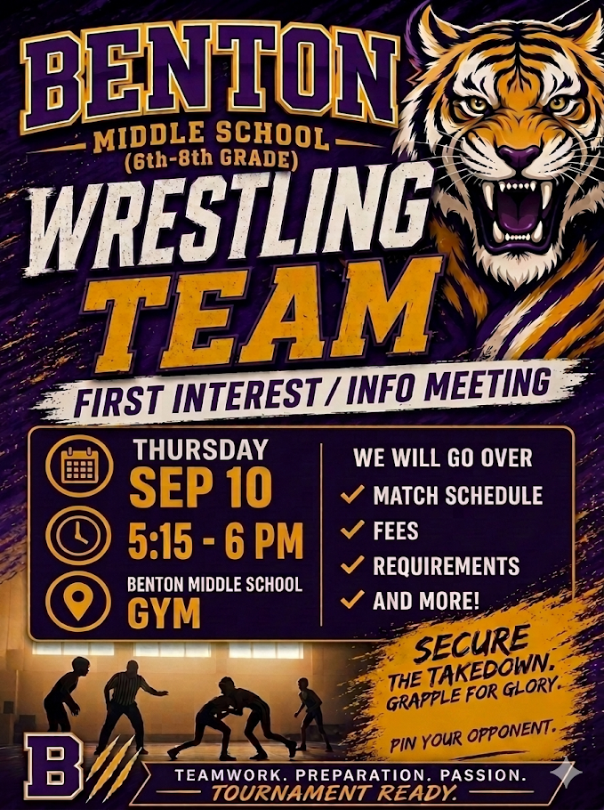 Wrestling team flyer 