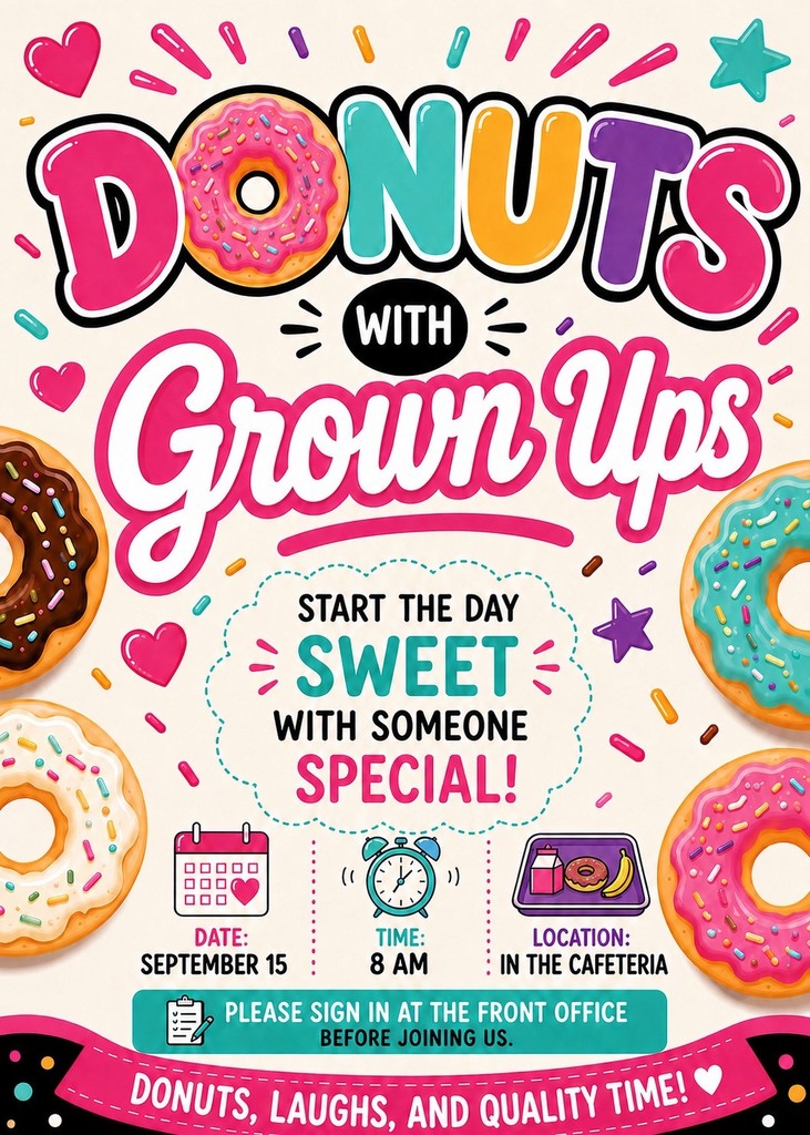 Donuts with Grown Ups!