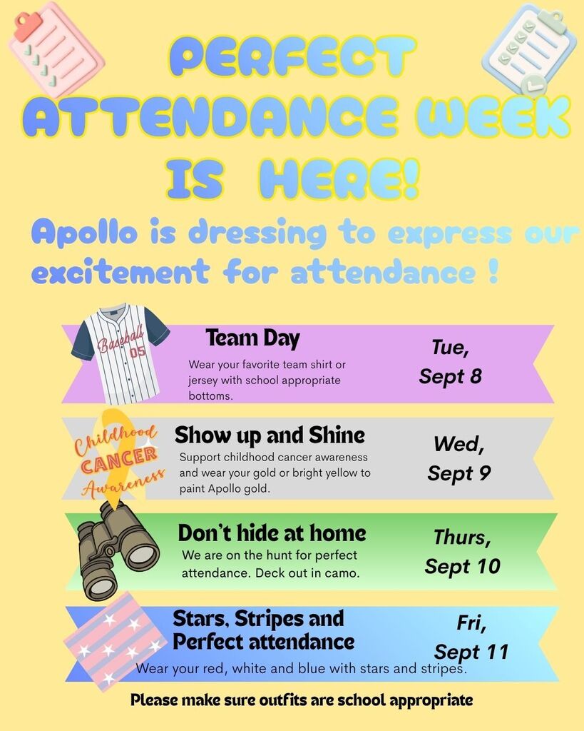 Perfect Attendance Week