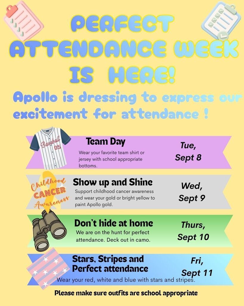 Perfect Attendance Week