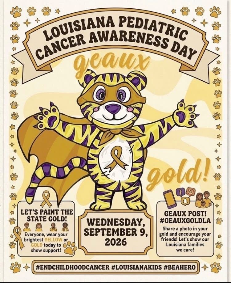 Louisiana pediatrician cancer awareness day