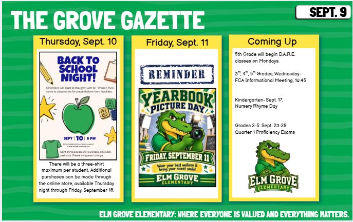 The Grove Gazette, Sept. 9 