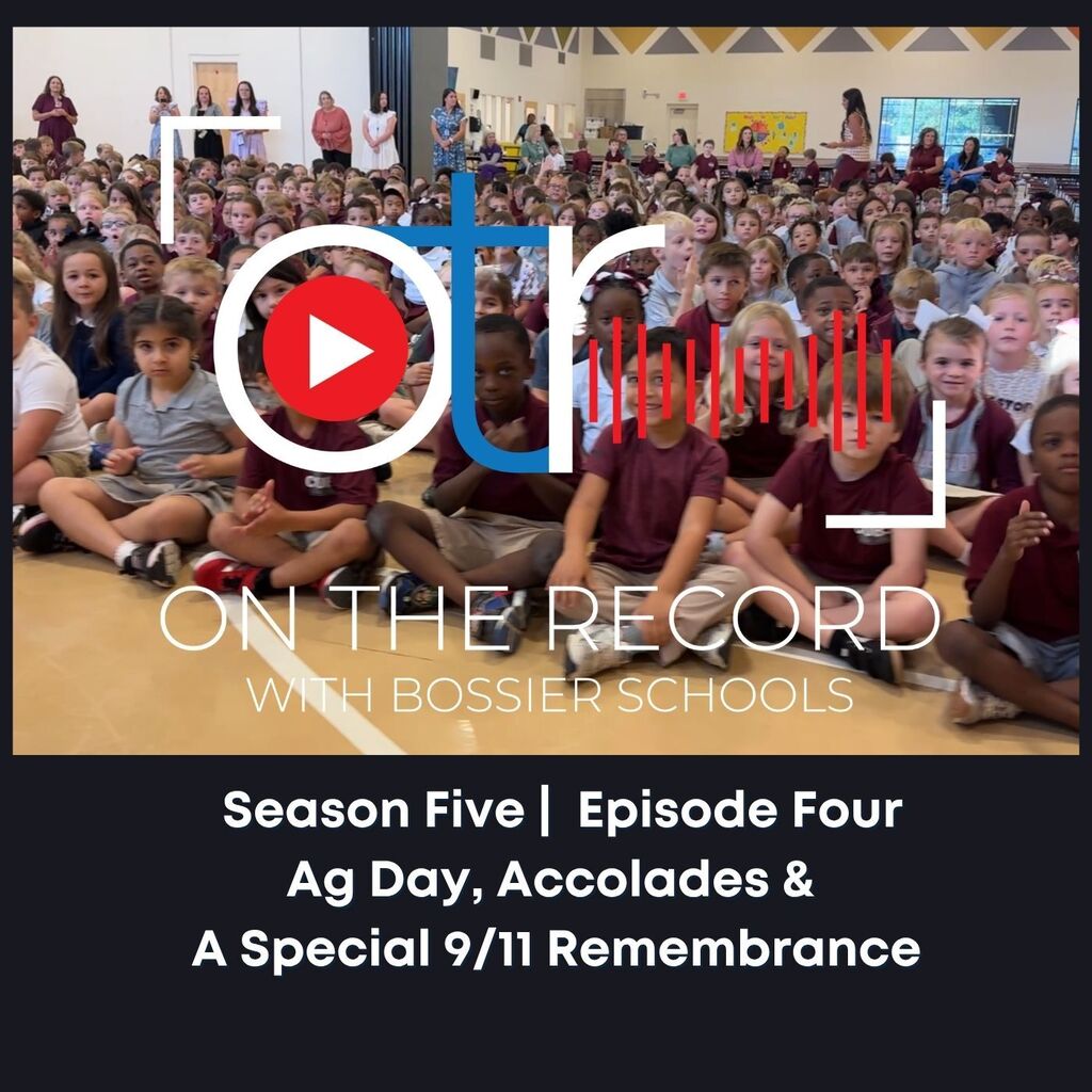 group photo of students seated on gym floor with wording Season Five Episode Four, Ag Day, Accolades & A Special 9/11 Remembrance along with the OTR logo