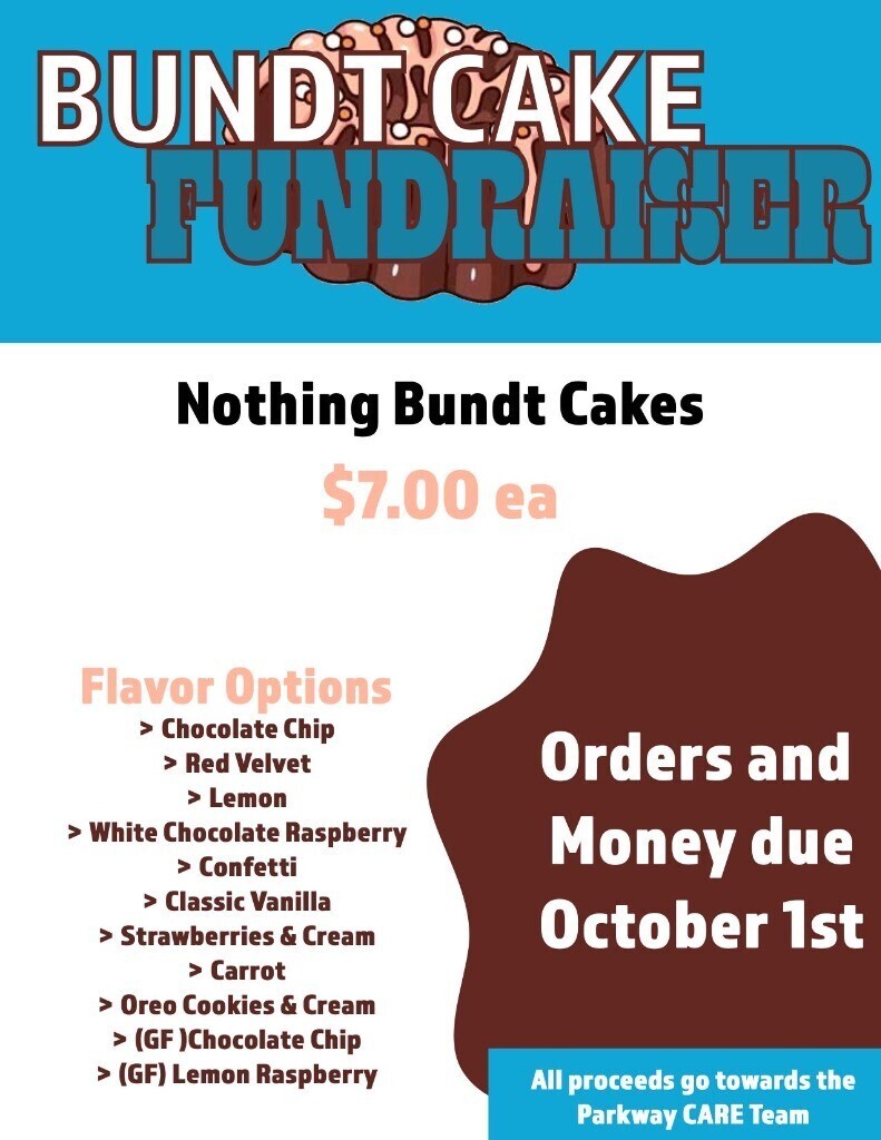 Bundt cake fundraiser