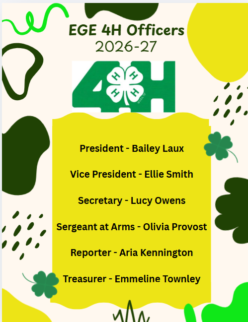 4-H Officers