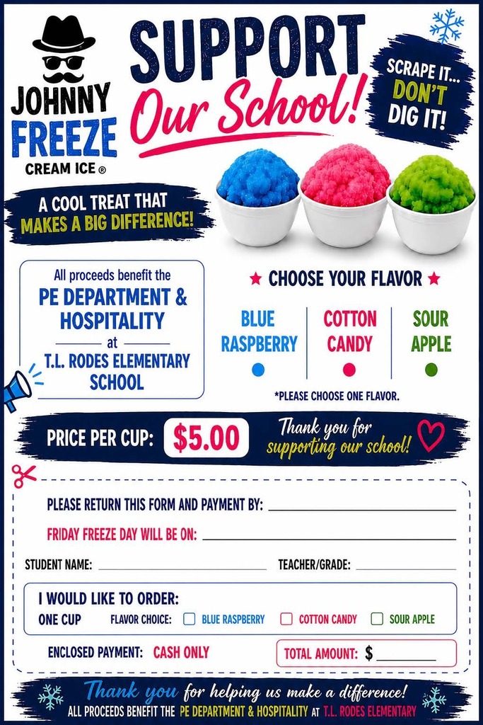 Johnny Freeze order form
