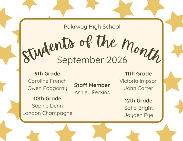 students of the month