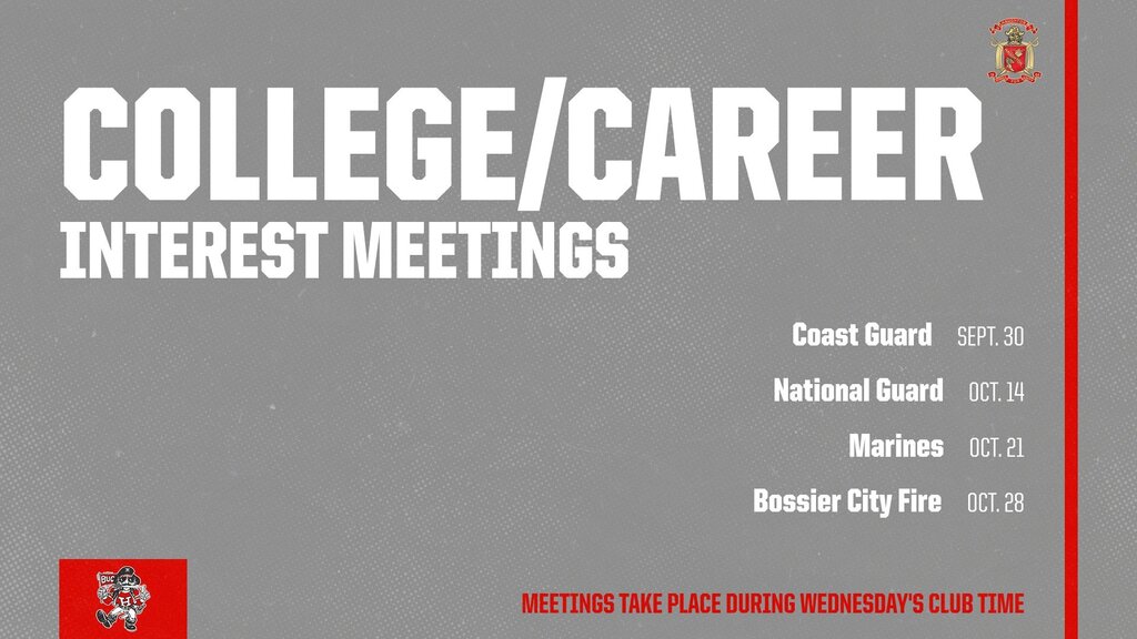 College/career meeting schedule