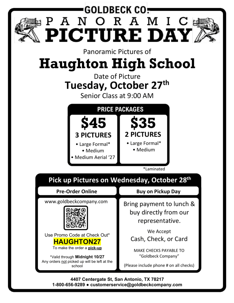 Senior Class Picture Information