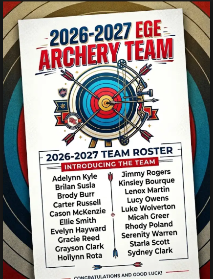 Congratulations to the 2026-2027 Archery Team! 