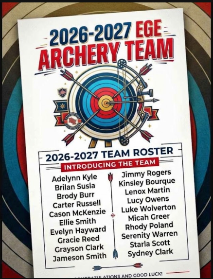 Congratulations 2026-2027 Archery Team! 