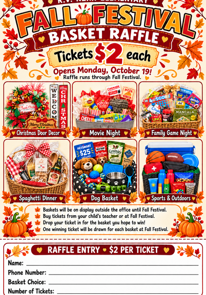 Raffle basket Flyer