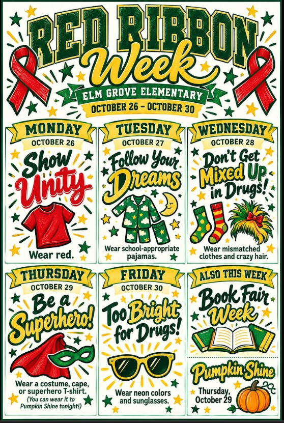 Red Ribbon Week is next week! 