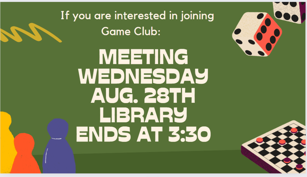 EGMS Eages: Interested in Game Club?!?