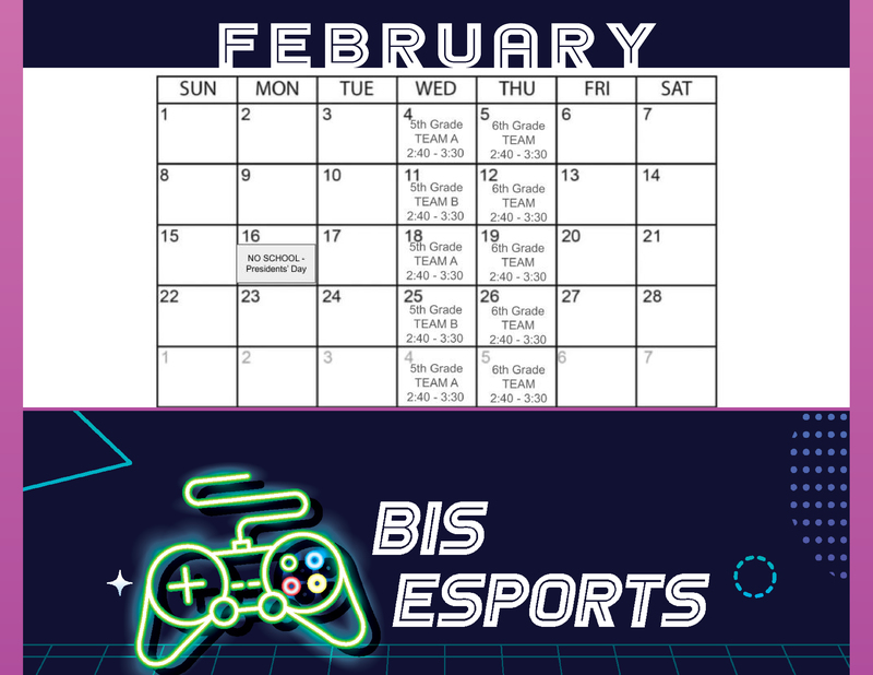 2025-26_BIS ESports Calendar February