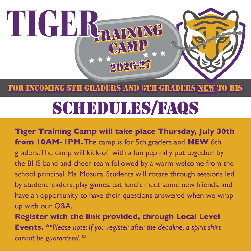 2026-27_BIS Tiger Training Camp