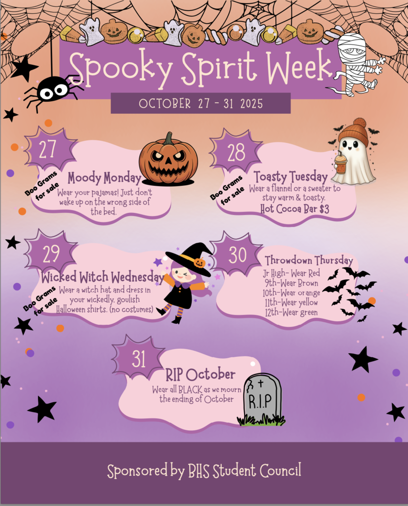 2025 Halloween Spirit Week