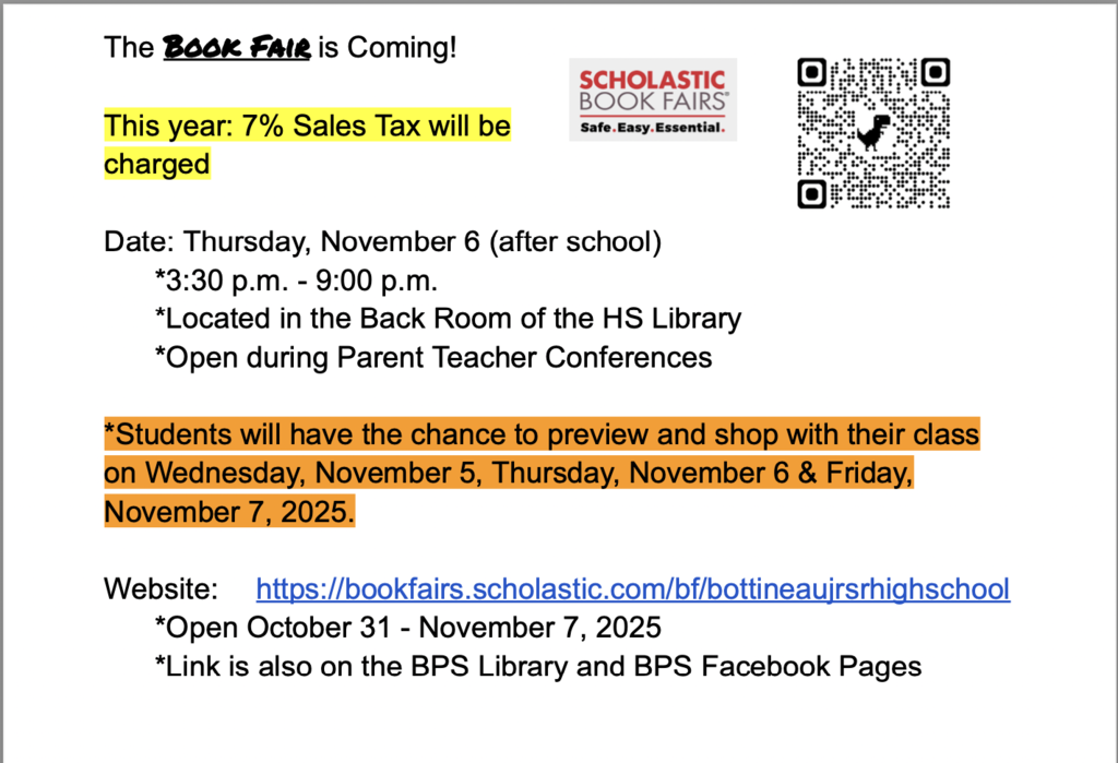 Book Fair 2025 Info