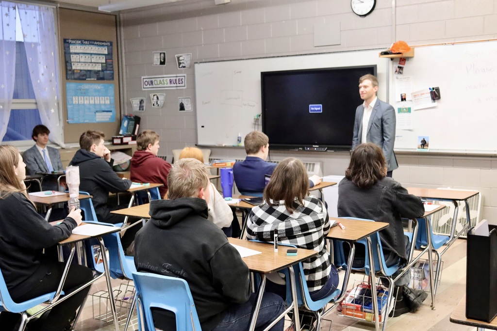 State Superintendent of Public Instruction Levi Bachmeier visit
