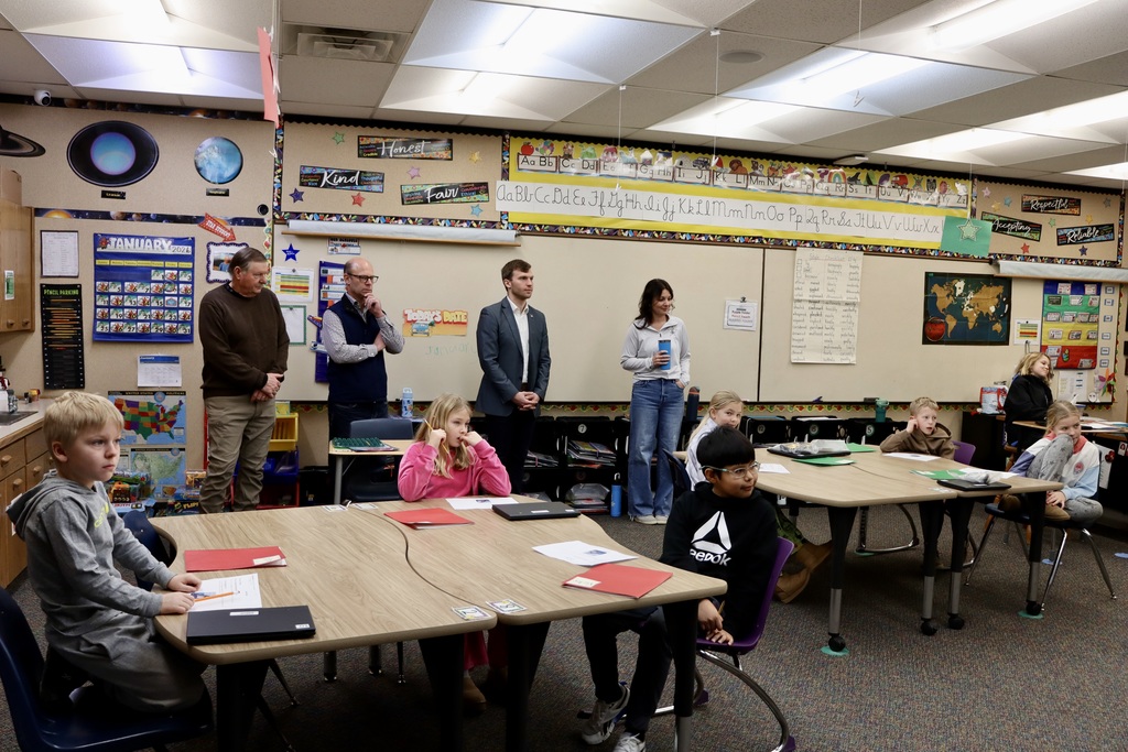 State Superintendent of Public Instruction Levi Bachmeier visit