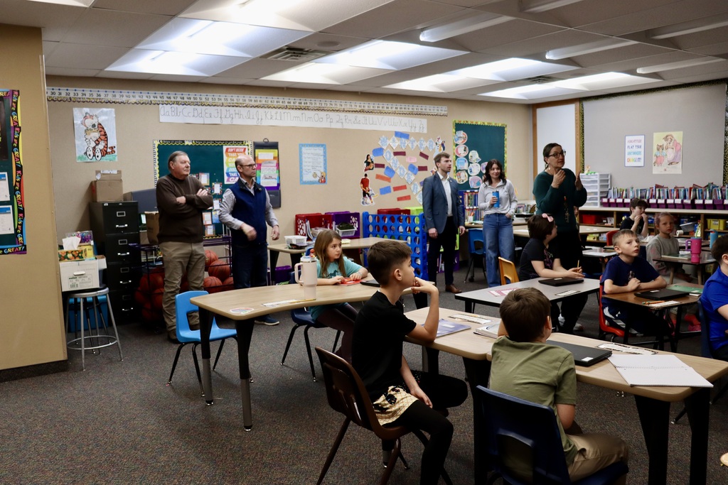 State Superintendent of Public Instruction Levi Bachmeier visit