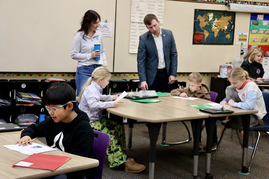 State Superintendent of Public Instruction Levi Bachmeier visit
