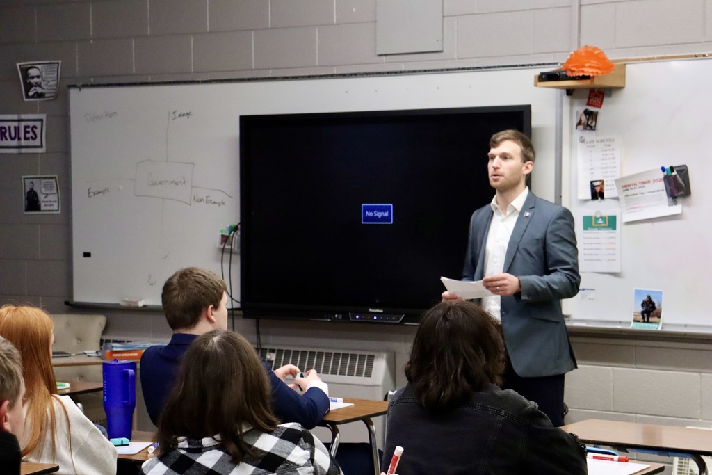 State Superintendent of Public Instruction Levi Bachmeier visit