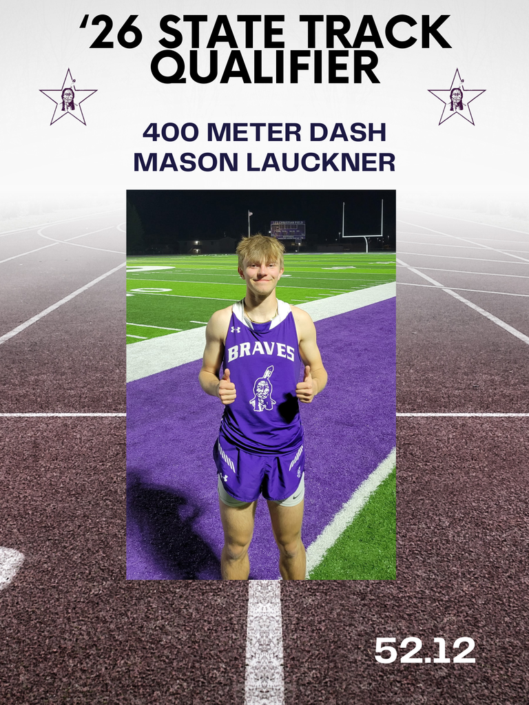 Mason Lauckner--State Qualifed in 400 meter dash with a time of 52.12