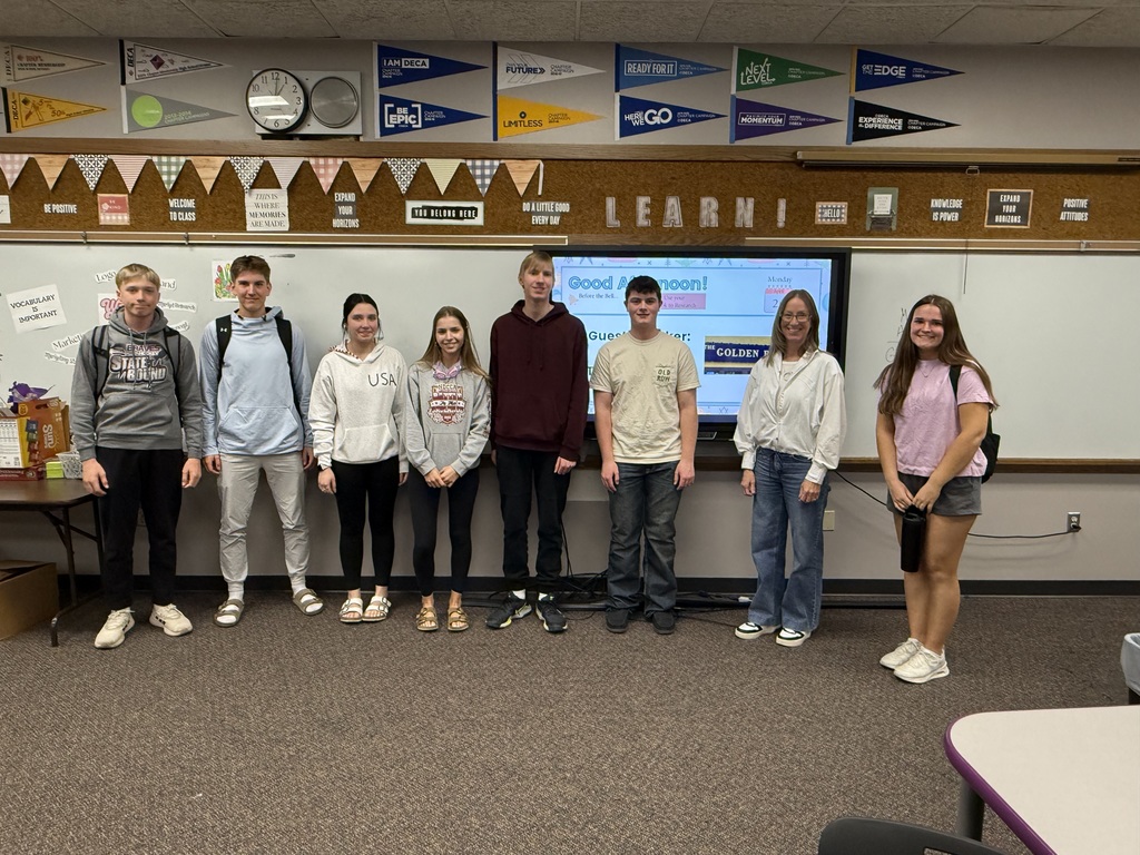 Guest speaker Julie Mears from The Golden Rule came to speak to the Marketing II students on Monday, April 20th