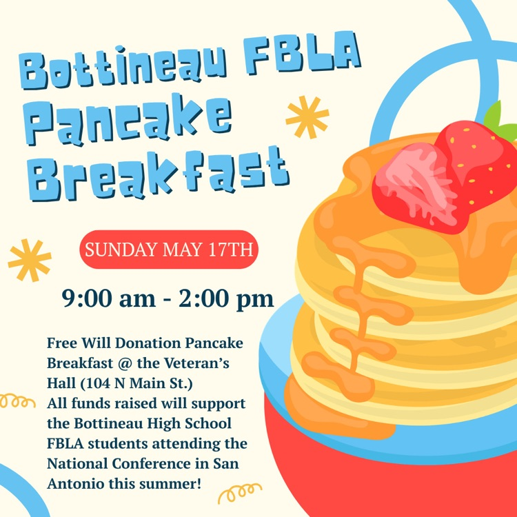 Bottineau FBLA Pancake Breakfast