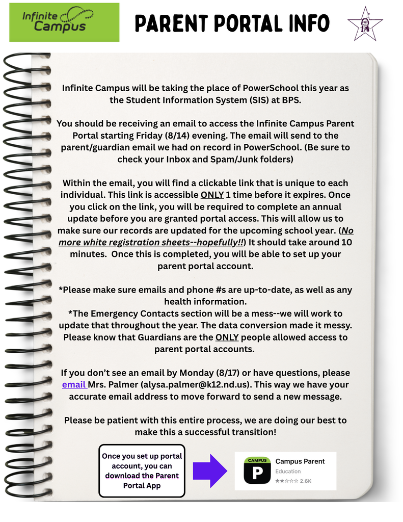 Infinite Campus Parent Portal Information