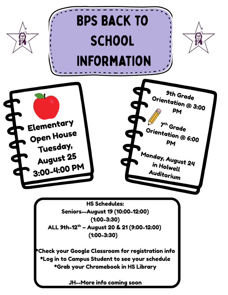 BPS Back to School Information