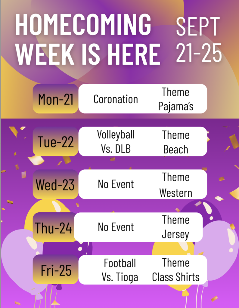 2026 Homecoming Dress Up Days