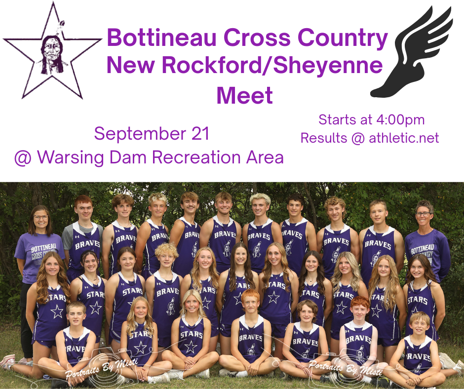 Bottineau Cross Country, Sept. 21st @ Warsing Dam Recreation Area--Sheyenne, ND