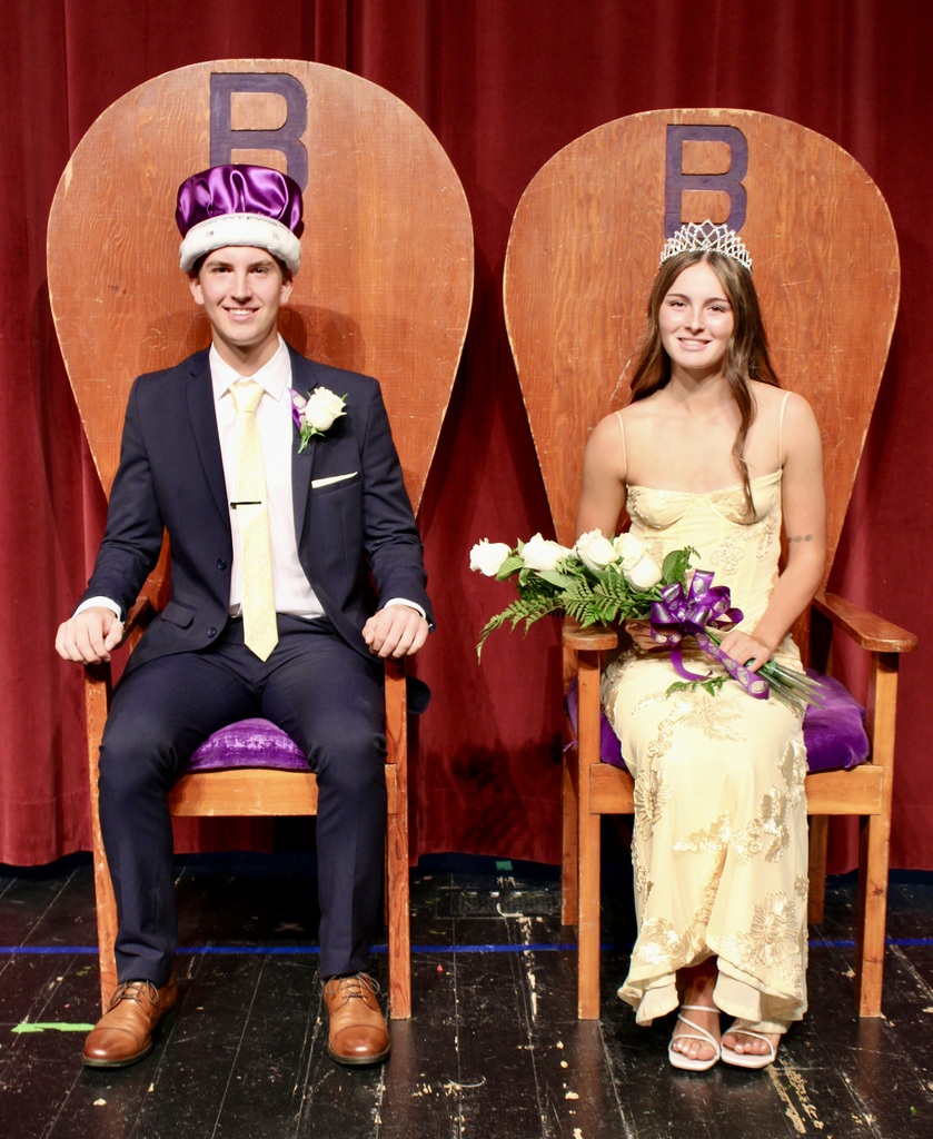2026 BHS HOCO King Kaden Bristol and Queen Logyn Simpson