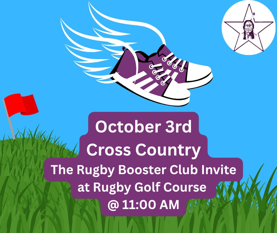 Cross Country @ Rugby--11:00 AM on Oct 3rd @ Rugby Golf Course
