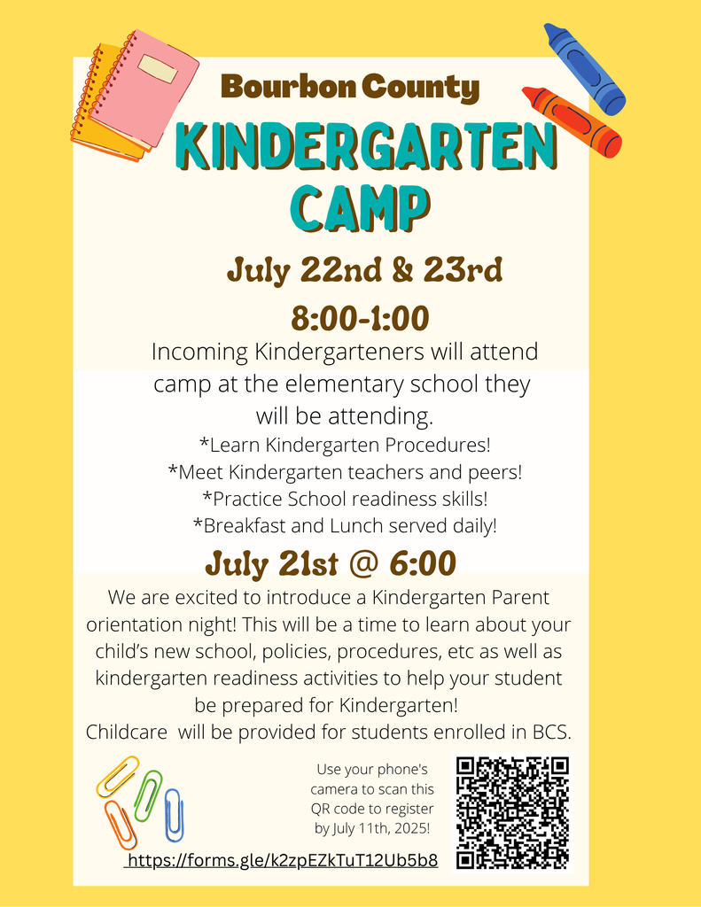 Kindergarten Camp 2025 Flyer