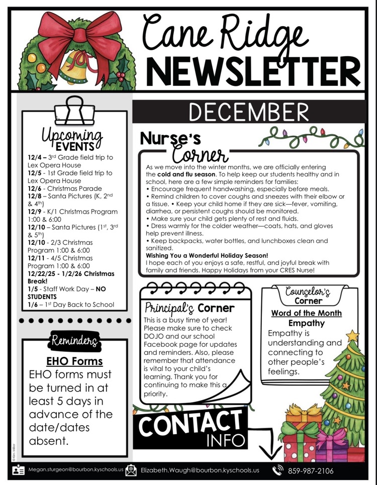 December School Newsletter