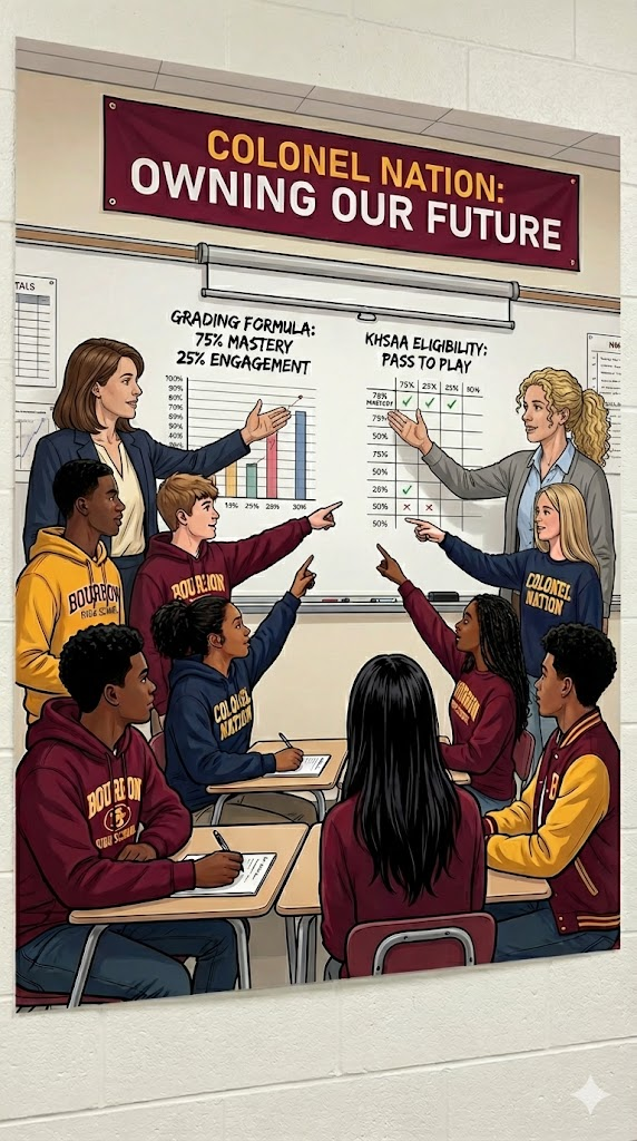 Graphic showing freshmen grade discussions