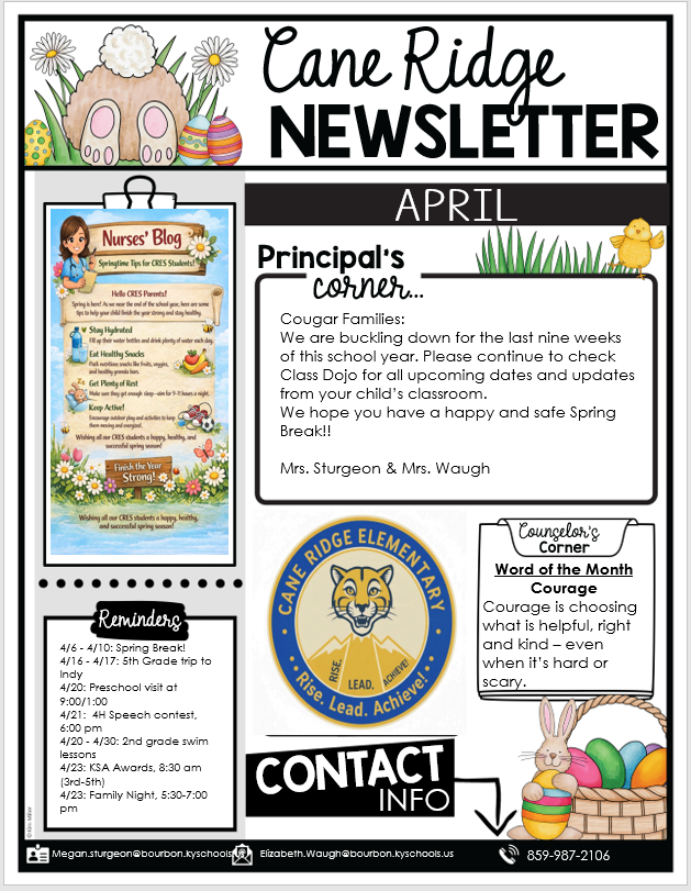 April Newsletter