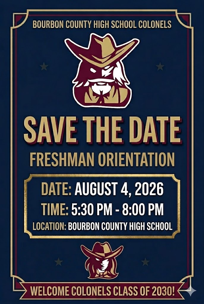 Save the Date for Freshman Orientation 8/4/2026