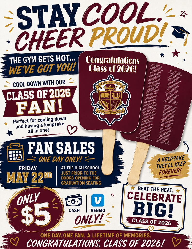 Project Grad Fans for sale on May 22nd. $5