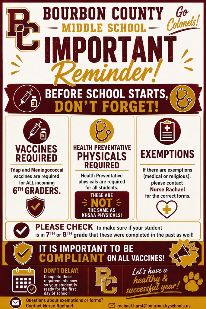 BCMS immunizations