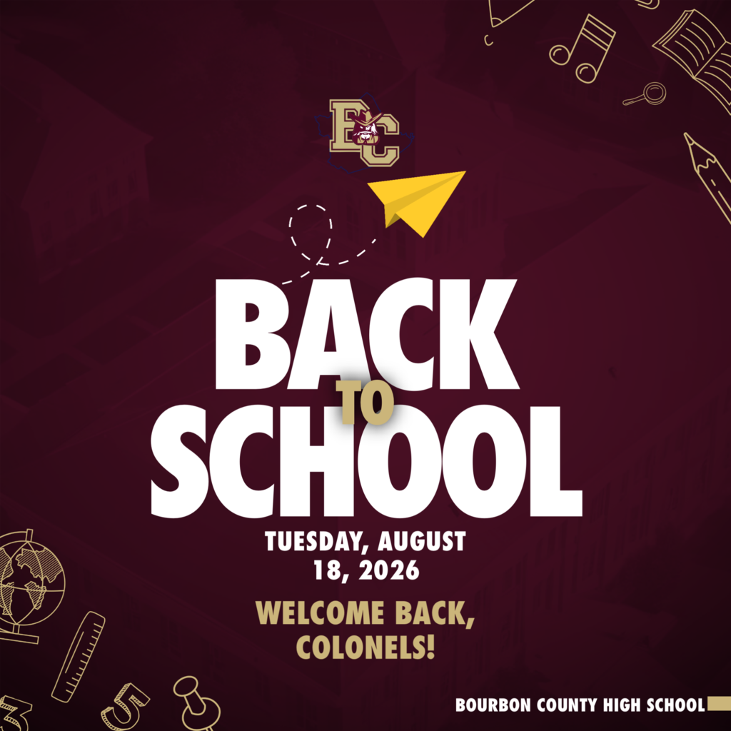 School starts Tuesday, August 18th!