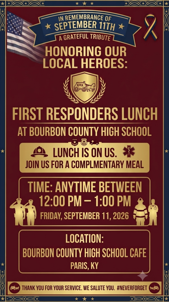 First Responders Lunch on 9/11/26